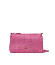 PINKO FLAT Pochette en raphia avec bandoulière - Sacs pour Femme