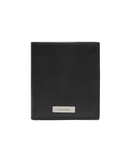 CALVIN KLEIN CK PLAQUE Portefeuille vertical en cuir - Portefeuilles Homme