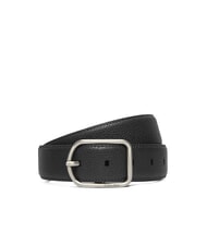 CALVIN KLEIN CLASSIC ROUND Ceinture en cuir martelé - Ceintures