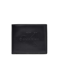 CALVIN KLEIN BOLD LOGO Portefeuille en cuir avec porte-monnaie - Portefeuilles Homme