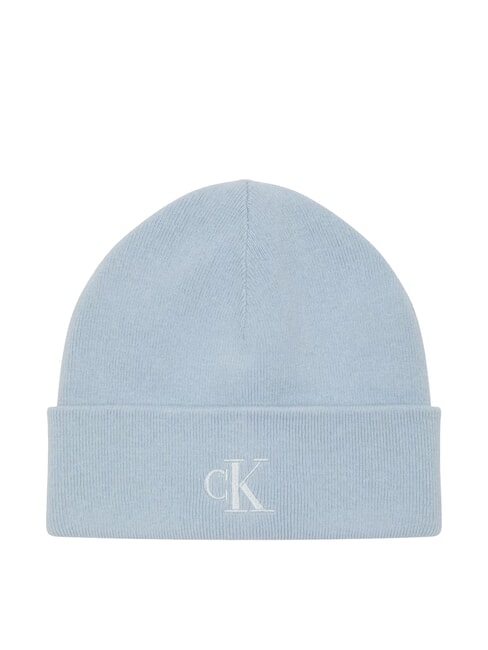 CALVIN KLEIN MONOGRAM EMBROIDERY  Chapeau bleu pâle - Bonnets