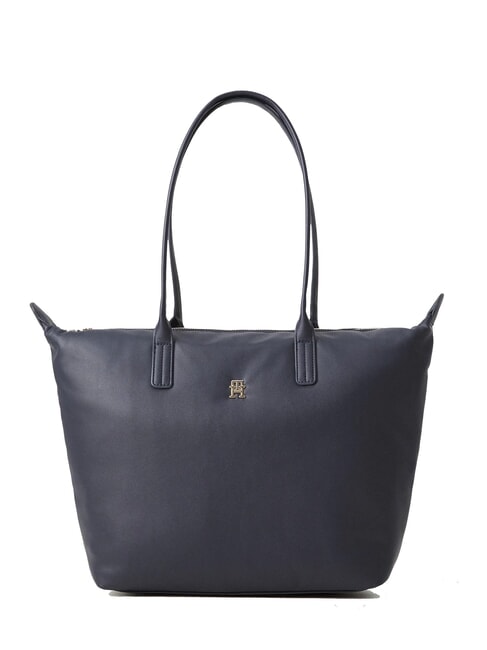 TOMMY HILFIGER POPETTE SOFT Sac à bandoulière bleu sidéral / noir - Sacs pour Femme