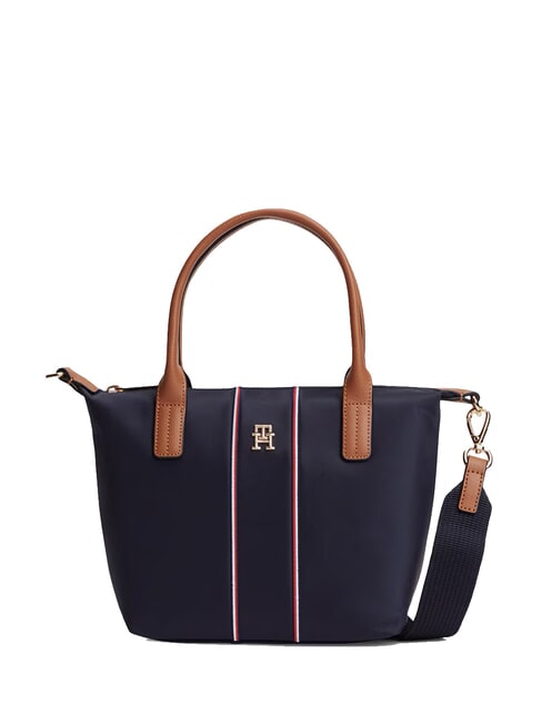 TOMMY HILFIGER POPETTE Mini sac fourre-tout avec bandoulière corps bleu spatial - Sacs pour Femme