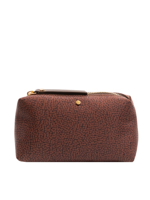 BORBONESE FLEXOS SOFT Trousse de maquillage terre cuite - Pochettes & Trousses