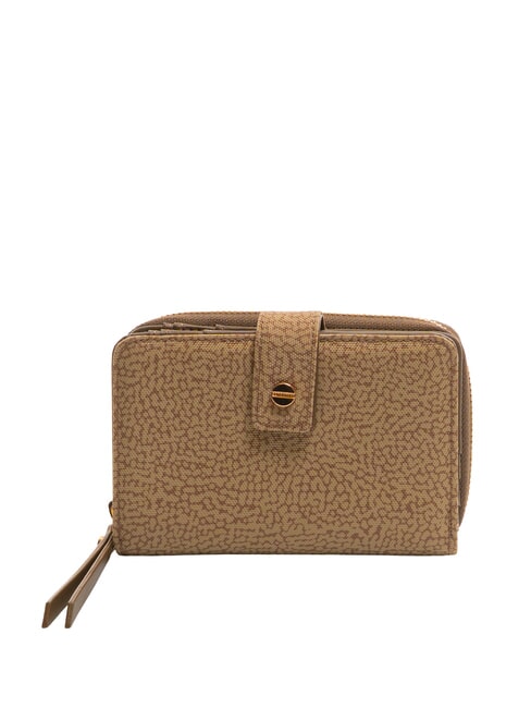 BORBONESE FLEXOS SOFT Portefeuille moyen avec poche à monnaie pétrole vert - Portefeuilles Femme