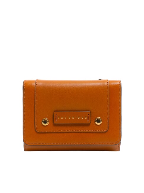 THE BRIDGE CECILIA Portefeuille en cuir Cognac / or - Portefeuilles Femme