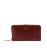 THE BRIDGE VIGNA  Portefeuille zipp&eacute; en cuir Chianti / Bordeaux / Or - Portefeuilles Femme - 1