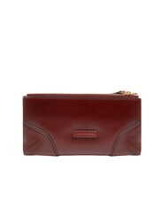 THE BRIDGE MATILDE Grand portefeuille en cuir Chianti / Bordeaux / Or - Portefeuilles Femme - 1