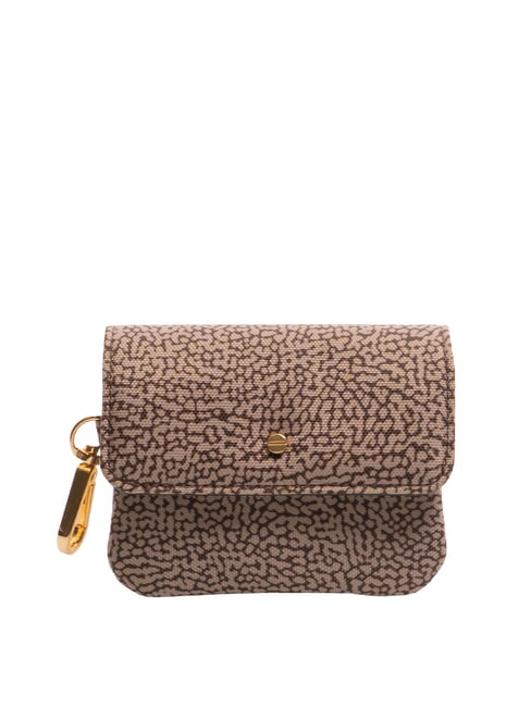 BORBONESE FLEXOS SOFT Porte-monnaie avec mousqueton op naturel / noir - Portefeuilles Femme