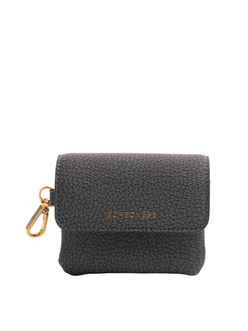 BORBONESE BRUNCH Porte-monnaie avec mousqueton ardoise - Portefeuilles Femme