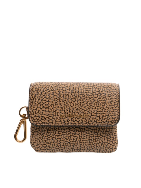 BORBONESE BRUNCH Porte-monnaie avec mousqueton op naturel / noir - Portefeuilles Femme