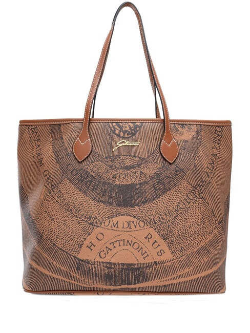 GATTINONI PLANETARIUM Sac de courses moyen bronzage monochrome - Sacs pour Femme