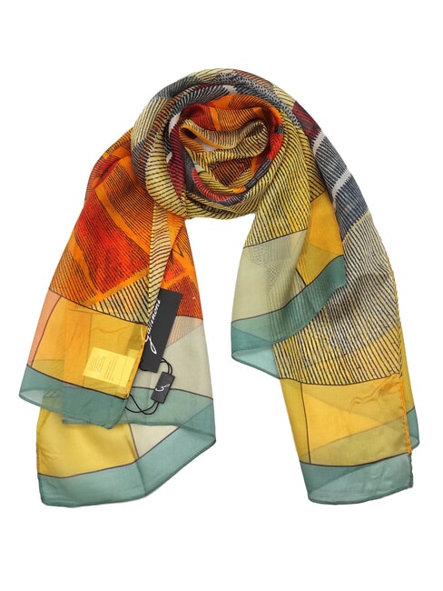 GATTINONI PLANETARIUM Foulard en soie imprimé classique - Écharpes