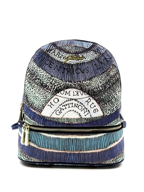 GATTINONI PLANETARIUM Sac à dos moyen aigue-marine/bleu marine - Sacs pour Femme