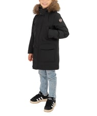 COLMAR NEWFUTURY KIDS Veste longue matelass&eacute;e &agrave; capuche volcan noir - B&eacute;b&eacute; Vestes - 1