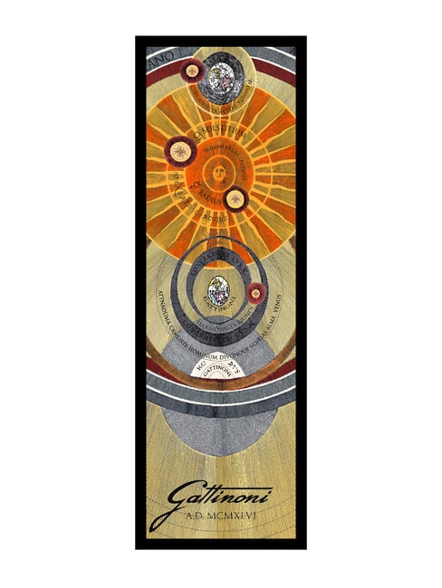 GATTINONI PLANETARIUM Étole en soie imprimé classique - Écharpes