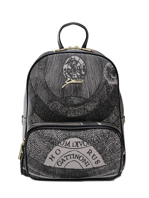 GATTINONI PLANETARIUM Sac à dos moyen monochrome gris clair/noir - Sacs pour Femme
