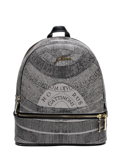 GATTINONI PLANETARIUM Sac à dos moyen monochrome gris clair/noir - Sacs pour Femme