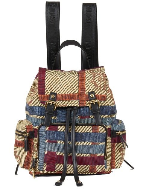 GATTINONI PLANETARIUM Sac à dos carreaux/noir - Sacs pour Femme