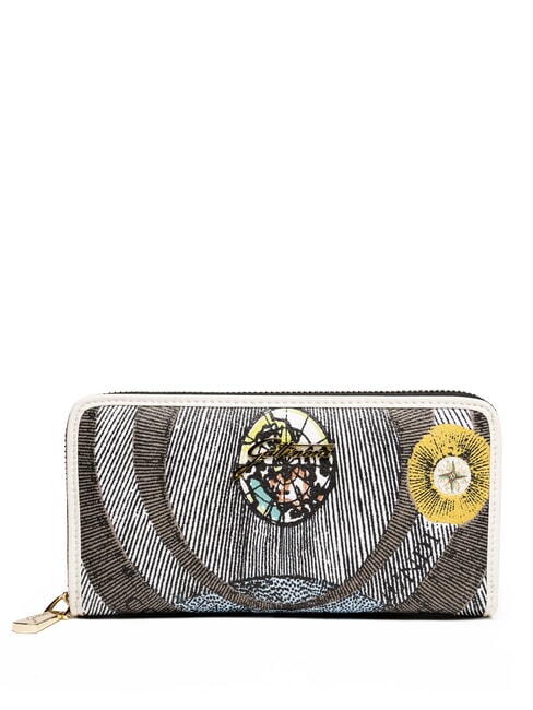 GATTINONI PLANETARIUM Portefeuille zippé blanc cassé - Portefeuilles Femme