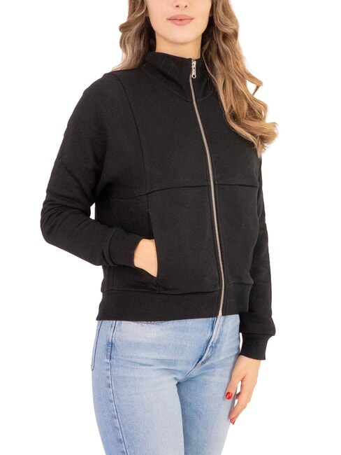 COLMAR CONNECTIVE Sweat-shirt à col montant et zip intégral noir - Sweat-shirts pour femmes