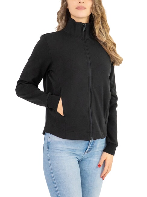 COLMAR COMMUTER Sweat-shirt femme col montant avec zip noir - Sweat-shirts pour femmes