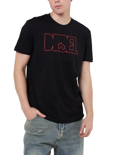 DIESEL T-DIEGOR T-shirt en coton noir - T-shirt