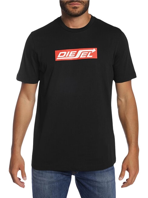 DIESEL T-JUST T-shirt en coton noir - T-shirt