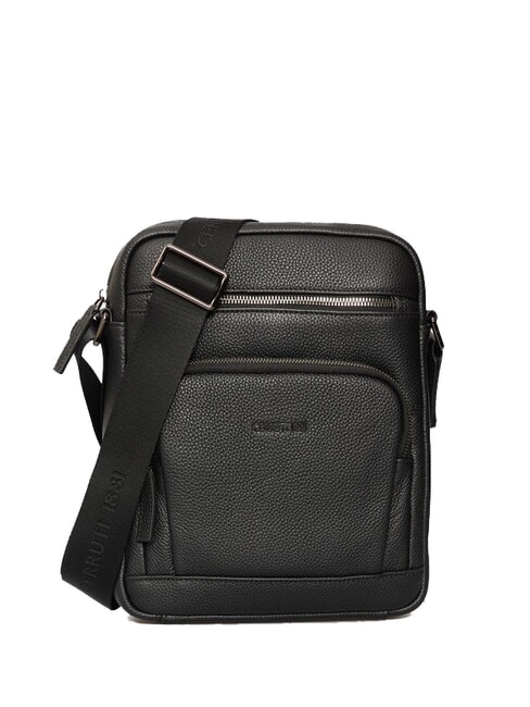 CERRUTI MADDOX Sac en cuir multi-poches noir - Sacs en Bandoulières pour Homme