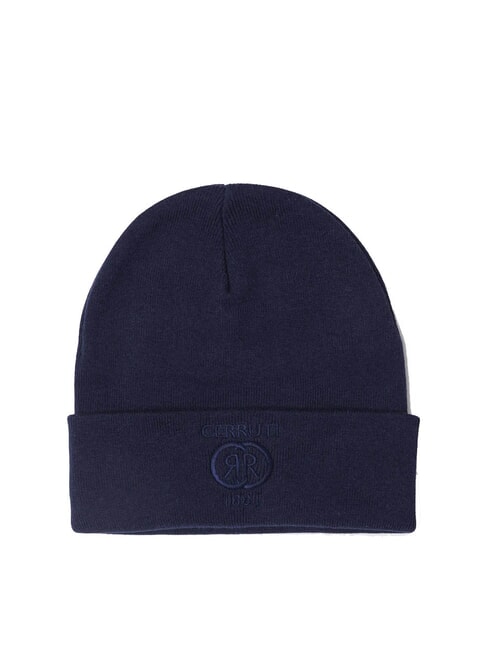 CERRUTI BEANIE Casquette avec logo brodé bleu - Bonnets
