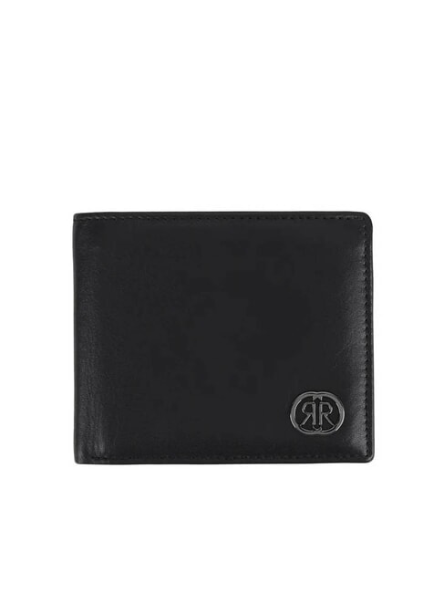 CERRUTI RAUL Portefeuille en cuir à rabat noir - Portefeuilles Homme