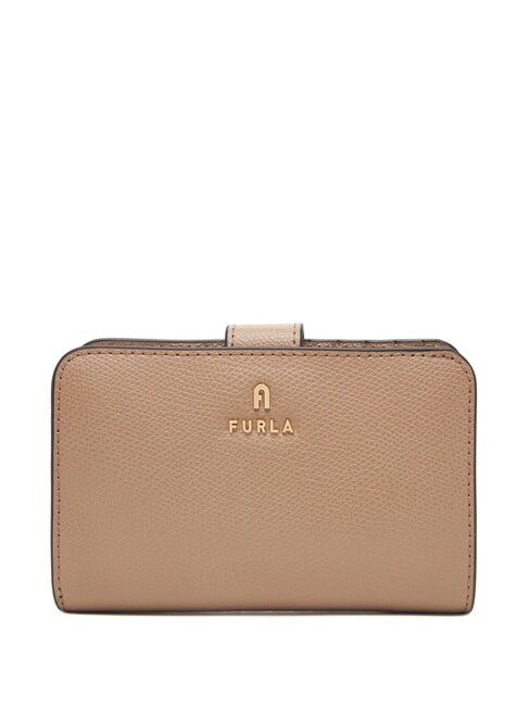 FURLA CAMELIA Portefeuille femme en cuir grège - Portefeuilles Femme