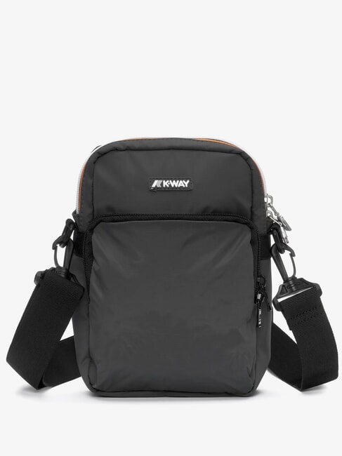 KWAY ERLOY Sac en nylon avec poche ombre grise dk - Sacs en Bandoulières pour Homme