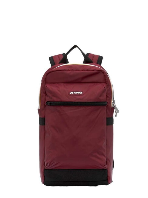 KWAY LAON Petit sac à dos en nylon syrah rouge - Sacs à dos pour l'École & les Loisirs