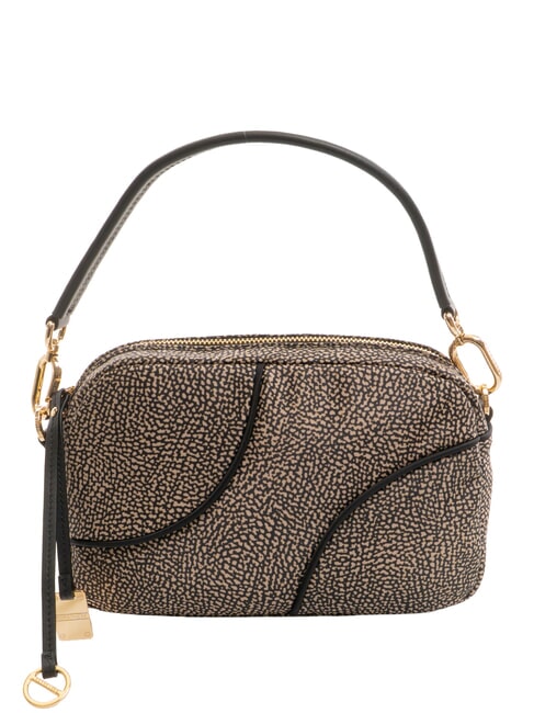 BORBONESE TENNIS  Sac à main avec bandoulière OP / NATUREL / NOIR - Sacs pour Femme
