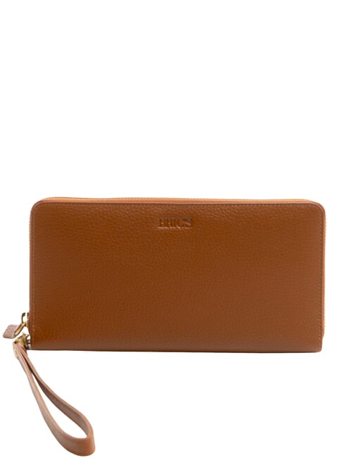 BRIC’S MARMOLADA Portefeuille en cuir zippé le tabac - Portefeuilles Femme