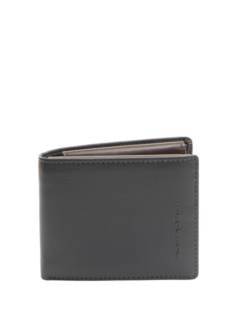 PIQUADRO X1 Portefeuille en cuir bleu / brun - Portefeuilles Homme