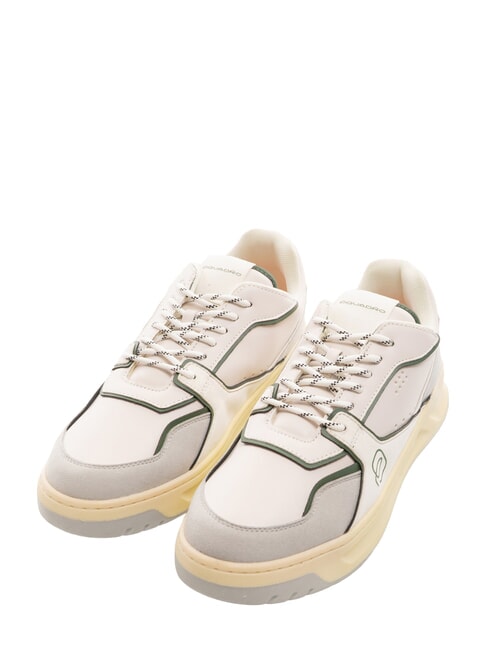 PIQUADRO URBAN  Baskets BEIGE / VERT - Chaussures Homme