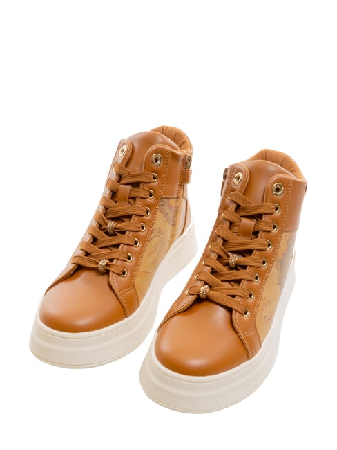 ALVIERO MARTINI PRIMA CLASSE GEO Baskets montantes Cuir / Beige Géo - Chaussures Femme