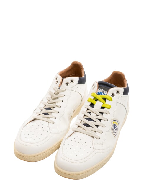 BLAUER MURRAY Baskets blanc/citron vert - Chaussures Homme