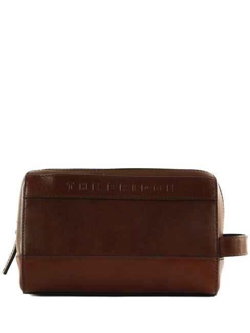 THE BRIDGE GIACOMO  La beauté du cuir Marron / Ruthénium - Trousses