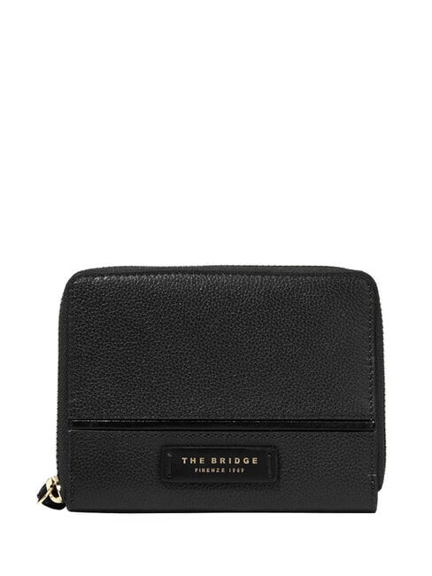 THE BRIDGE DOMITILLA Portefeuille en cuir black Gold - Portefeuilles Femme