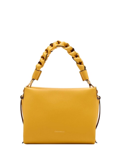 COCCINELLE BOHEME GRANA DOUBLE Sac à main, avec bandoulière, en cuir ensoleillé - Sacs pour Femme