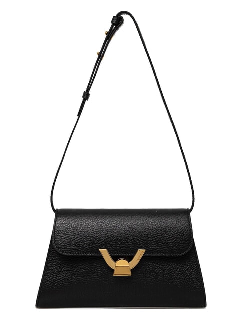 COCCINELLE DEW Sac bandoulière, en cuir Noir - Sacs pour Femme