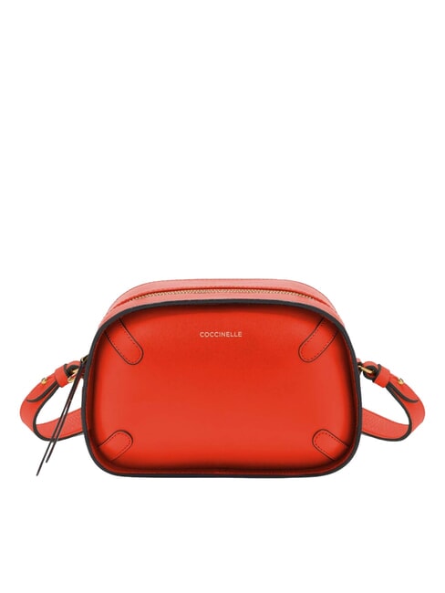 COCCINELLE MALETA CALF Mini sac bandoulière, en cuir gazpacho - Sacs pour Femme