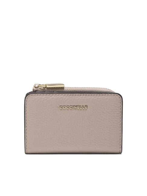 COCCINELLE METALLIC TRICOLOR Porte-feuille en cuire noir - Portefeuilles Femme