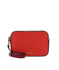 COCCINELLE TEBE TRICOLOR Mini sac bandouli&egrave;re en cuir martel&eacute; - Sacs pour Femme
