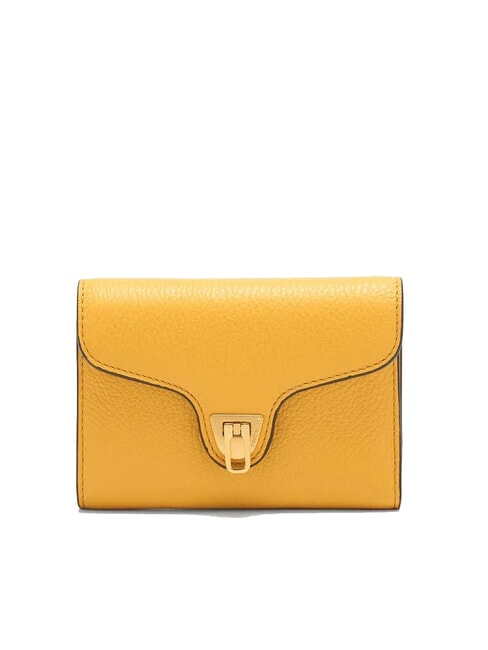 COCCINELLE BEAT SOFT Portefeuille moyen en cuir martelé ensoleillé - Portefeuilles Femme