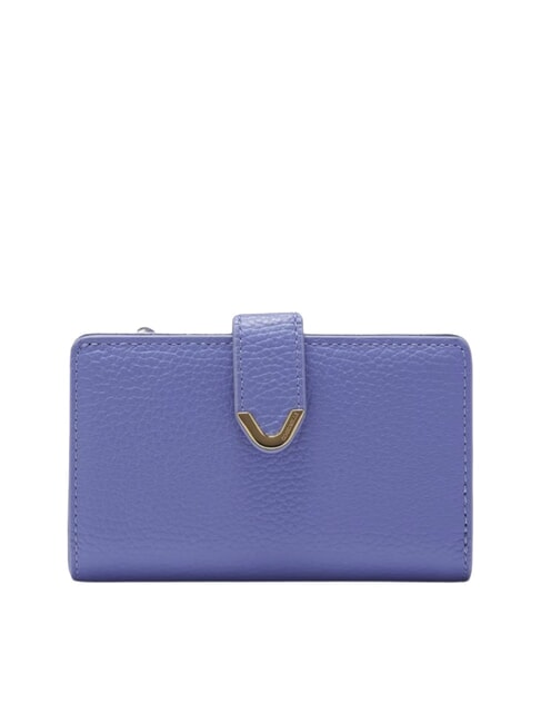 COCCINELLE DEW Portefeuille moyen en cuir martelé bleu - Portefeuilles Femme