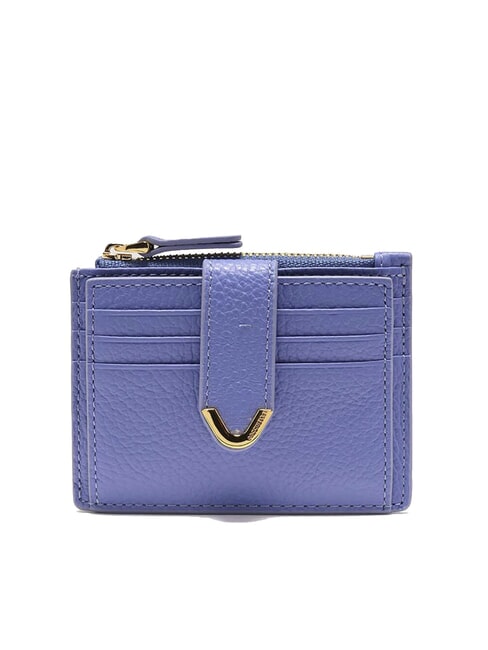 COCCINELLE DEW Porte-cartes en cuir avec porte-monnaie bleu - Portefeuilles Femme